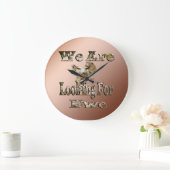 羊のおもしろい鳴き声、イーウェを探す壁掛け時計 ラージ壁時計 (ホーム)