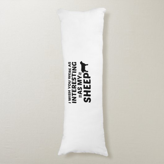 羊のおもしろさ ボディピロー (正面縦)