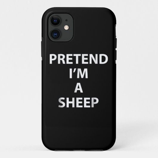 羊のふりをする |ハロウィンおもしろいパーティープレゼント Case-Mate iPhoneケース (裏面)
