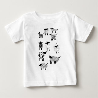 羊のらくがき ベビーTシャツ