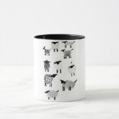 羊のらくがき マグカップ (中央)