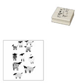 羊のらくがき ラバースタンプ (押印)