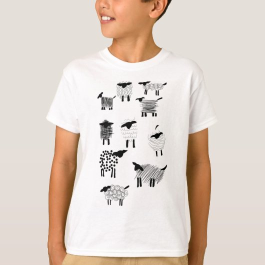 羊のらくがき Tシャツ (正面)