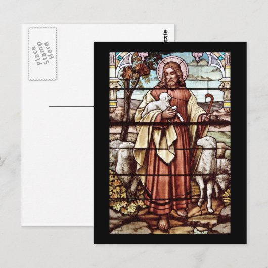 羊のイエス ポストカード (正面/裏面)