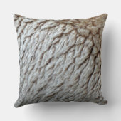 羊のウール抽象芸術自然写真 クッション (裏面)