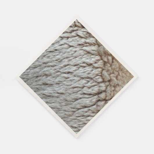 羊のウール抽象芸術自然写真 スタンダードランチョンナプキン (角)