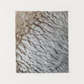 羊のウール抽象芸術自然写真 タペストリー (正面)