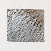 羊のウール抽象芸術自然写真 タペストリー (正面(横))