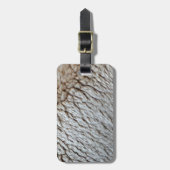 羊のウール抽象芸術自然写真 ラゲッジタグ (正面縦)