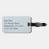 羊のウール抽象芸術自然写真 ラゲッジタグ (裏面横)