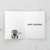 羊のエチケット（誕生日） カード (内部)