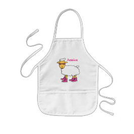 羊のエプロンのジニー 子供用エプロン