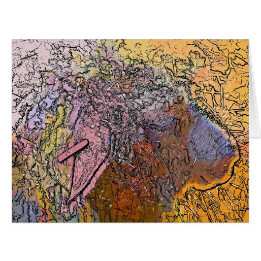 羊のカード (正面横)