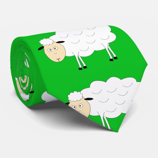 羊のキャラクター ネクタイ (ロール)