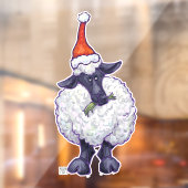 羊のクリスマスの窓が閉まっている ウィンドウサイン (シート2)