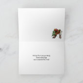 羊のクリスマスカード – 私たちはクリスマスを願メリーう シーズンカード (内部)