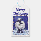 羊のクリスマスギフトタグ ギフトタグ (正面)