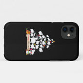 羊のクリスマスツリーの贈り物 |おもしろいクリスマスギフト Case-Mate iPhoneケース (裏面(横))