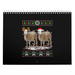 羊のクリスマスツリーライト Santa Animal Gift Santa Animal Gif カレンダー