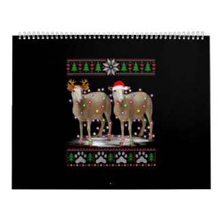 羊のクリスマスツリーライト Santa Animal Gift | Santa Animal Gif カレンダー