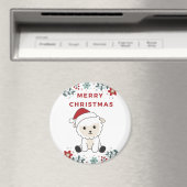 羊のクリスマスヒツジ冬の動物磁石 マグネット (インサイチュ (食洗機))