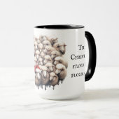 羊のクリスマス違うのコーヒーマグになる マグカップ (正面右)