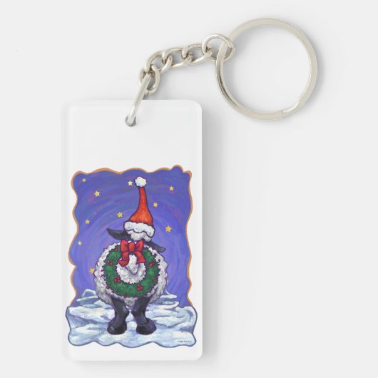 羊のクリスマス キーホルダー (裏面)