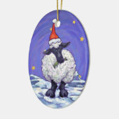 羊のクリスマス セラミックオーナメント (左)