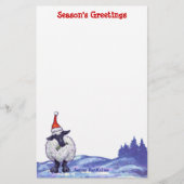 羊のクリスマス 便箋 (正面)