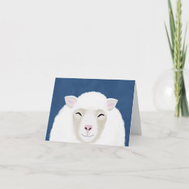 羊のグリーティングカードのカウント カード