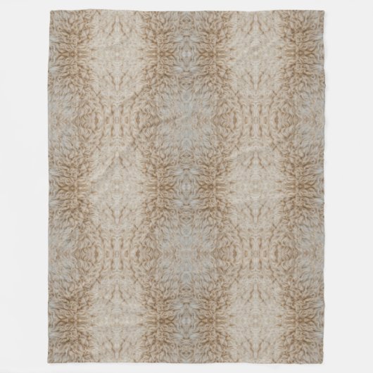 羊のサイケデリック暖かい羊毛のパターン フリースブランケット (正面)