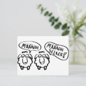 羊のシャフマートーハーセルバー! ポストカード (スタンド正面)