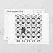 羊のシュナウザー ポストカード (正面/裏面)