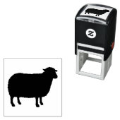 羊のシルエット セルフインキングスタンプ (インサイチュ)