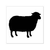 羊のシルエット セルフインキングスタンプ (デザイン)