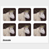 羊のシールを押し付ける スクエアシール (シート)