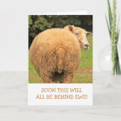 羊のジョークのプンおもしろいグウェルカードを取得 カード (正面)