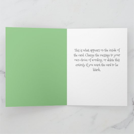 羊のデザインのハッピーバースデーを馬車の運転手に カード (内部)