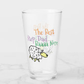 羊のデザインはステップ最高ののパパ タンブラーグラス (裏面)