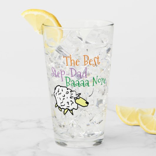 羊のデザインはステップ最高ののパパ タンブラーグラス (アイス正面)