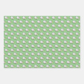 羊のデザインイラストレーションオールオーバーパターン ラッピングペーパーシート (正面2)