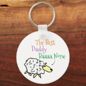 羊のデザインザ最高のダディキーチェーン キーホルダー (裏面)