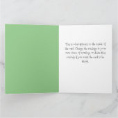 羊のデザインハッピーバースデーのカヌエスト カード (内部)