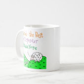 羊のデザイン大工 コーヒーマグカップ (正面左)