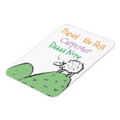 羊のデザイン大工 マグネット (左側)