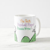 羊のデザイン最高の野球選手コーヒーマグ コーヒーマグカップ (正面右)