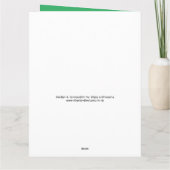 羊のデザイン漫画カード カード (裏面)