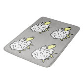 羊のデザイン バスマット (アングル)