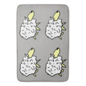 羊のデザイン バスマット (正面縦)