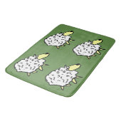 羊のデザイン バスマット (アングル)